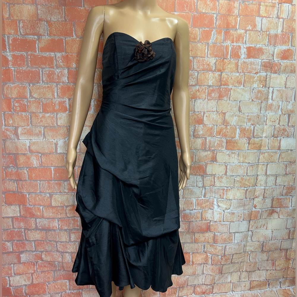 W2 by Watters and Watters Tucked and Draped Midi Dress